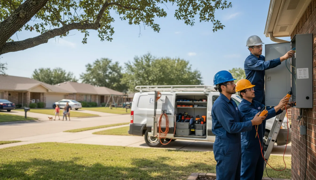 Certified electrician providing emergency electrical services in Audubon, MN